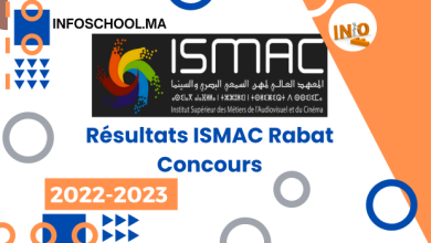 Résultats ISMAC Rabat Concours 2022-2023