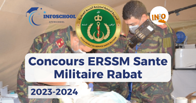 Concours ERSSM Sante Militaire Rabat 2023-2024