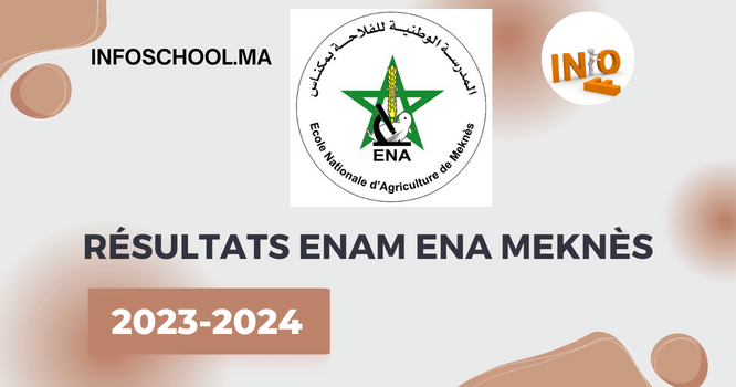 Résultats ENAM ENA Meknès 2023-2024