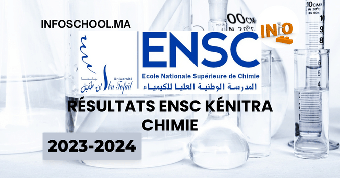Résultats ENSC Kénitra Chimie 2023-2024