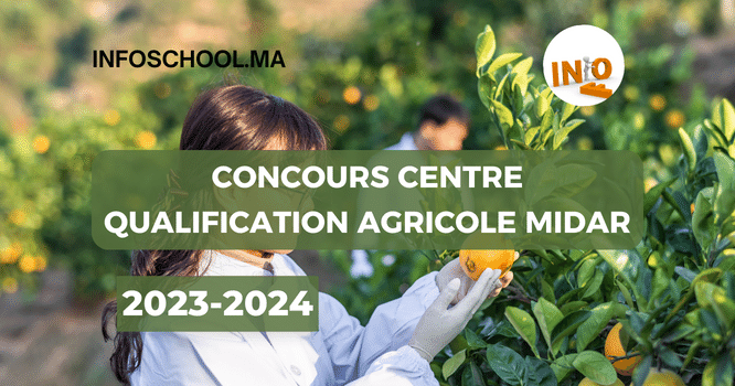 Concours Centre Qualification Agricole Midar 2023-2024