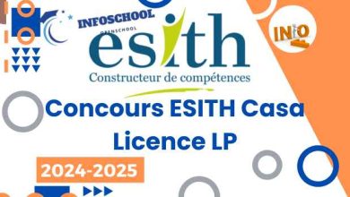 Concours ESITH Casa Licence LP 2024-2025