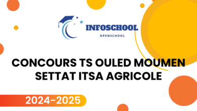 Concours TS Ouled Moumen Settat ITSA Agricole 2024-2025