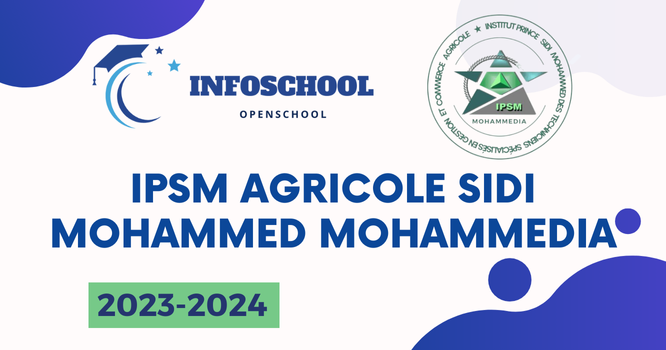 IPSM Agricole Sidi Mohammed Mohammedia 2024-2025