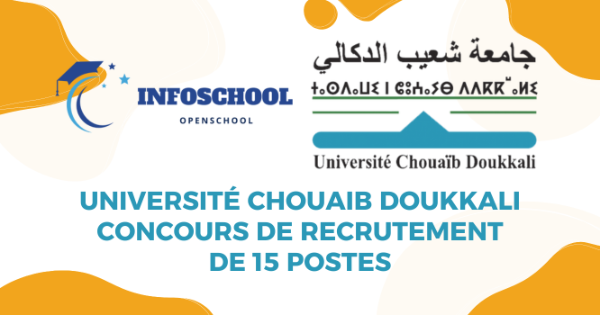 Université Chouaib Doukkali: Concours de recrutement de 15 postes
