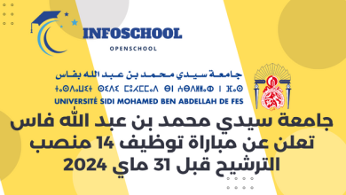 جامعة سيدي محمد بن عبد الله فاس تعلن عن مباراة توظيف 14 منصب، الترشيح قبل 31 ماي 2024