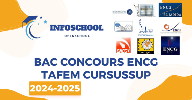 BAC Concours ENCG TAFEM Cursussup 2024-2025