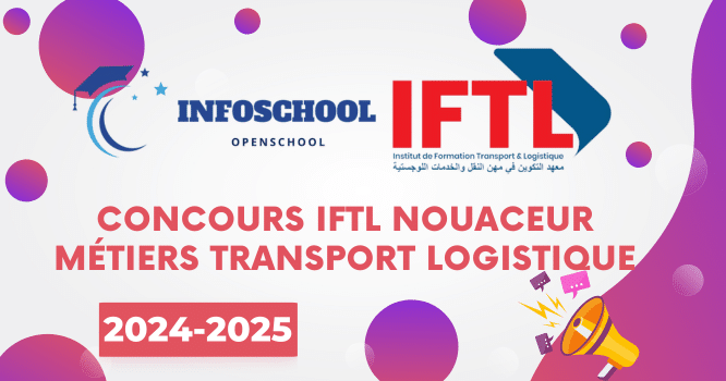 Concours IFTL Nouaceur Métiers Transport Logistique 2024-2025