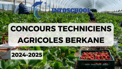 Concours Techniciens Agricoles Berkane 2024-2025