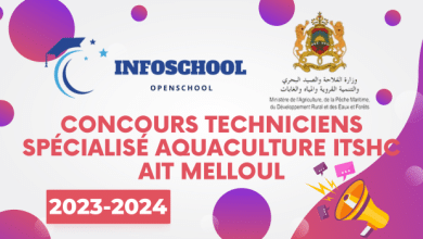 Concours Techniciens Spécialisé Aquaculture ITSHC AIT MELLOUL 2024-2025