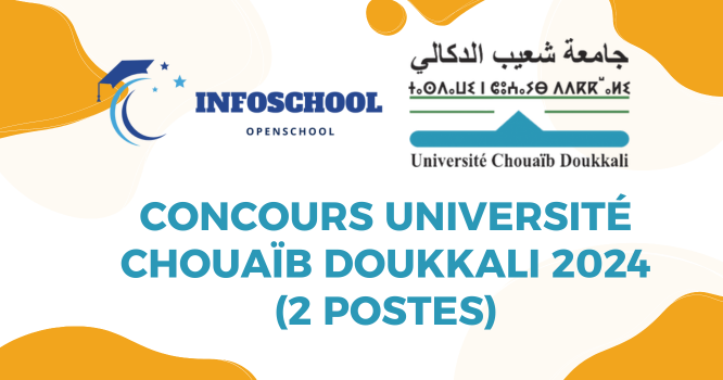 Concours Université Chouaïb Doukkali 2024 (2 Postes)