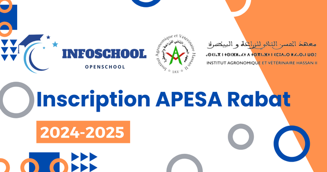 Inscription APESA Rabat 2024-2025