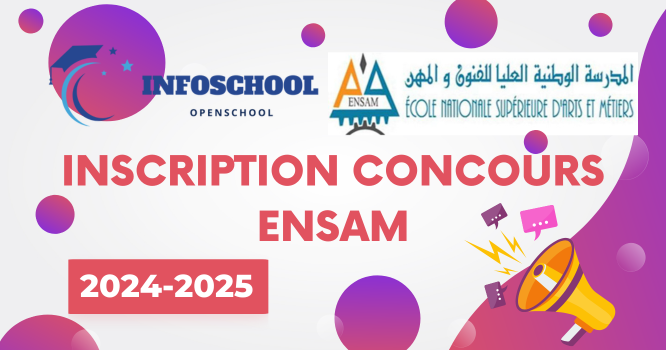 Inscription Concours ENSAM 2024-2025