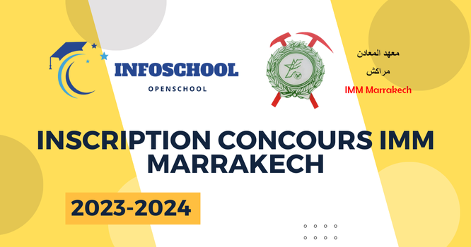 Inscription Concours IMM Marrakech 2024-2025