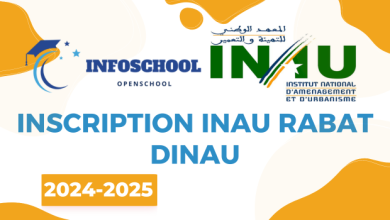 Inscription INAU Rabat DINAU 2024-2025