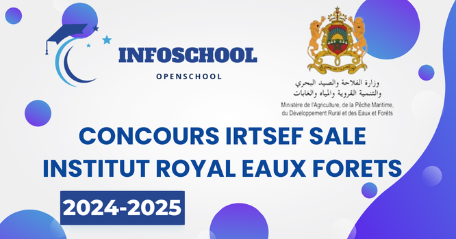 Concours IRTSEF Sale institut Royal Eaux Forets 2024
