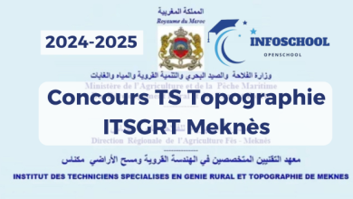 Concours TS Topographie ITSGRT Meknès