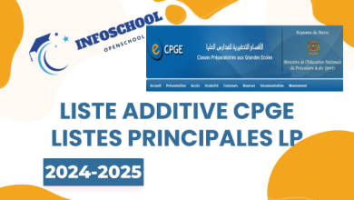 Liste Additive CPGE listes principales LP 2024