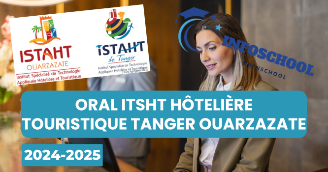 Oral ITSHT Hôtelière Touristique Tanger Ouarzazate