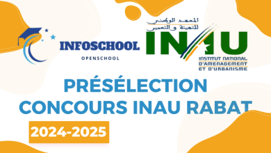 Présélection Concours INAU Rabat 2024