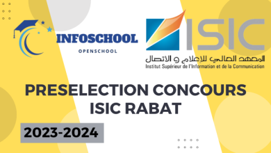 Preselection Concours ISIC Rabat 2024-2025