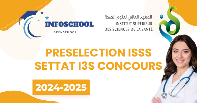 Preselection ISSS Settat I3S Concours 2024-2025