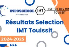 Résultats Selection IMT Touissit 2024