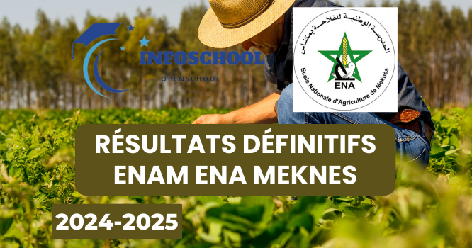 Résultats définitifs ENAM ENA Meknes 2024-2025