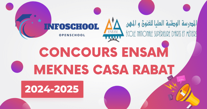 Concours ENSAM Meknes Casa Rabat