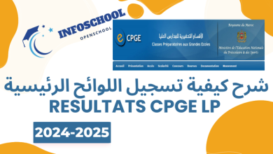 شرح كيفية تسجيل اللوائح الرئيسية Resultats CPGE LP 2024