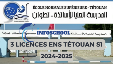 3 Licences ENS Tétouan S1 2024-2025