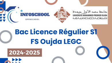 Bac Licence Régulier S1 FS Oujda LEGC 2024-2025