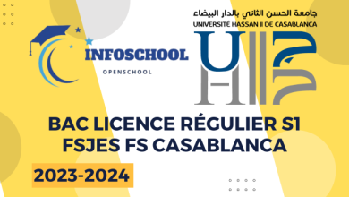 Bac Licence Régulier S1 FSJES FS Casablanca 2024-2025