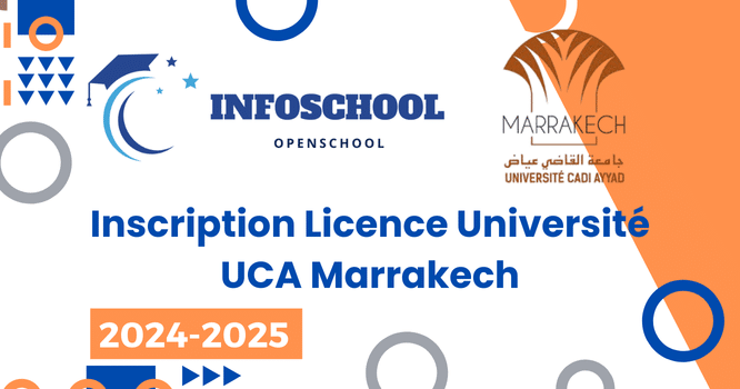 Inscription Licence Université UCA Marrakech 2024-2025