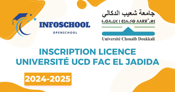 Inscription Licence Université UCD Fac El Jadida 2024-2025