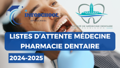 Listes d’attente Médecine Pharmacie dentaire 2024-2025