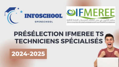 Présélection IFMEREE TS Techniciens spécialisés 2024-2025