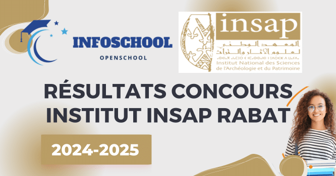 Résultats Concours Institut INSAP Rabat 2024-2025