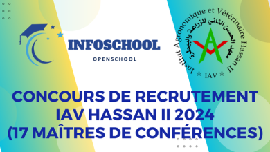 Concours de Recrutement IAV Hassan II 2024 (17 Maîtres de Conférences)