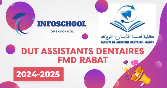 DUT Assistants dentaires FMD Rabat 2024-2025