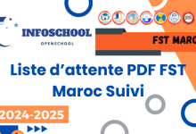 Liste d’attente PDF FST Maroc Suivi 2024-2025