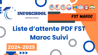 Liste d’attente PDF FST Maroc Suivi 2024-2025