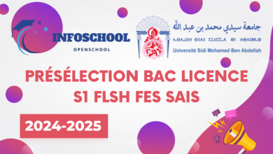 Présélection Bac Licence S1 FLSH Fes Sais 2024-2025