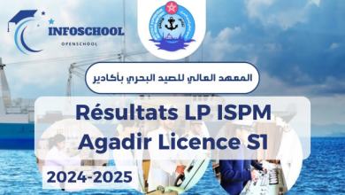 Résultats LP ISPM Agadir Licence S1 2024-2025