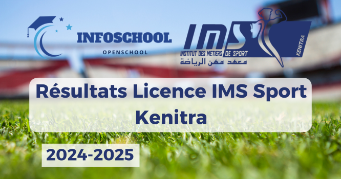 Résultats Licence IMS Sport Kenitra 2024-2025