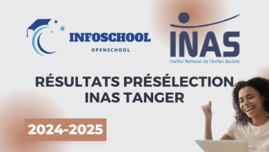 Résultats Présélection INAS Tanger 2024-2025