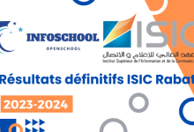 Résultats définitifs ISIC Rabat 2024-2025