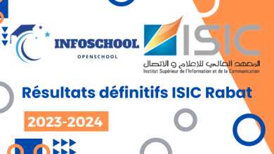 Résultats définitifs ISIC Rabat 2024-2025