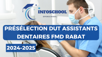 Présélection DUT Assistants dentaires FMD Rabat 2024-2025