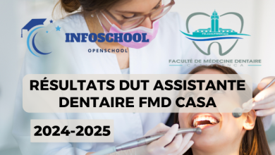 Résultats DUT Assistante dentaire FMD Casa 2024-2025